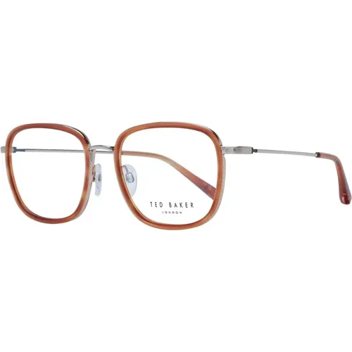 Glasses, male, , Size: ONE SIZE Rectangle Metal Optical Frames - Ted Baker - Modalova