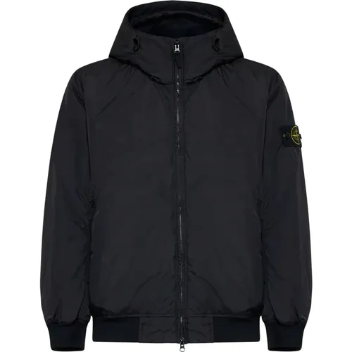 Down Jacket with High Collar , male, Sizes: S - Stone Island - Modalova