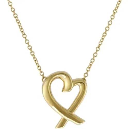 Pre-owned Jewellery, female, , Size: ONE SIZE Pre-owned Gold necklaces - Tiffany & Co. Pre-owned - Modalova