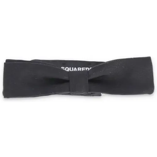 Bowties, male, , Size: ONE SIZE Silk Cotton Bow Tie Hook - Dsquared2 - Modalova