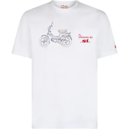 Baumwoll T-shirt , Herren, Größe: L - MC2 Saint Barth - Modalova