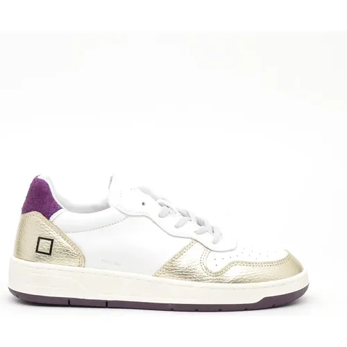 Weiße Leder Court Sneakers - D.a.t.e. - Modalova
