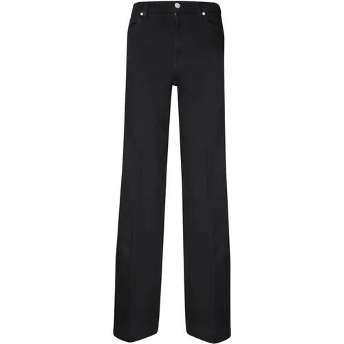 Schwarze Jeans Heben Deinen Stil , Damen, Größe: W26 - 7 For All Mankind - Modalova