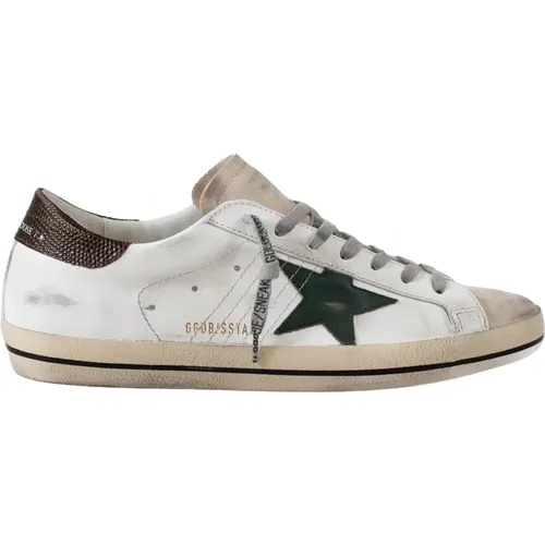 Klassische Super-Star Sneakers mit Vintage-Look , Herren, Größe: 46 EU - Golden Goose - Modalova