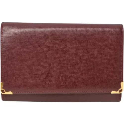 Pre-owned Wallets, female, , Size: ONE SIZE Pre-owned Leather wallets - Cartier Vintage - Modalova