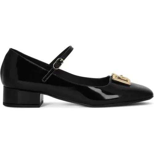 Patent Mary Jane Shoes , female, Sizes: 5 1/2 UK - Dolce & Gabbana - Modalova