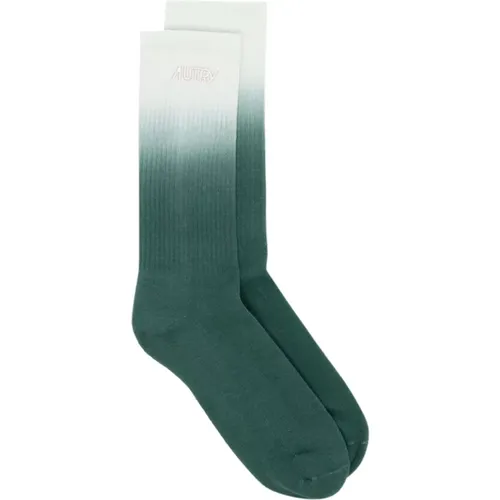 Socks, unisex, , Size: M Ribbed Unisex Socks with Embroidered Logo - Autry - Modalova