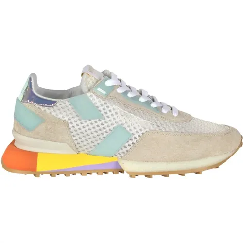 Mesh and Suede Sneakers with Rubber Inserts , female, Sizes: 7 UK - Ghoud - Modalova