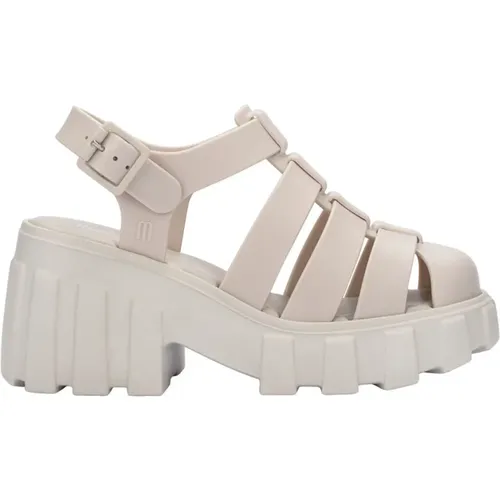Strap Platform Heel Rounded Toe Sandals , female, Sizes: 2 UK, 4 UK, 8 UK, 6 UK, 7 UK, 5 UK - Melissa - Modalova