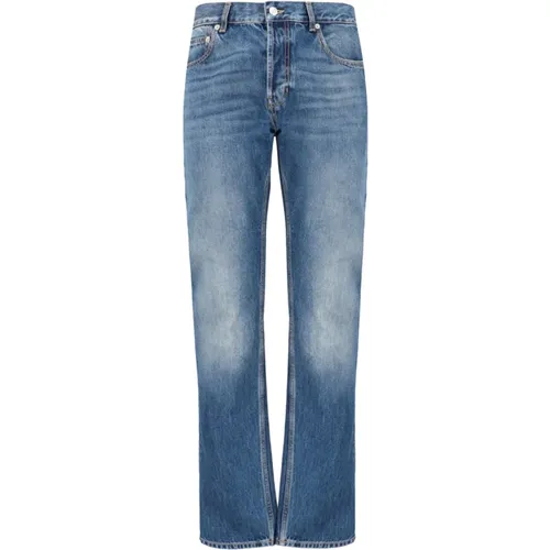 Straight Jeans, male, , Size: XL Denim Straight Leg Jeans - alexander mcqueen - Modalova