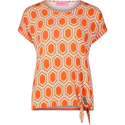 Blumenprint Casual Shirt mit Schleife , Damen, Größe: 3XL - Betty Barclay - Modalova