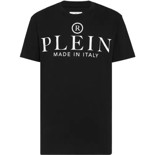 Iconic Round Neck T-Shirts and Polos in , male, Sizes: L - Philipp Plein - Modalova