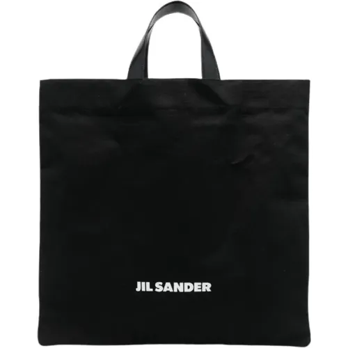 Tote Bags, male, , Size: ONE SIZE Logo-print Tote Bag for Men - Jil Sander - Modalova