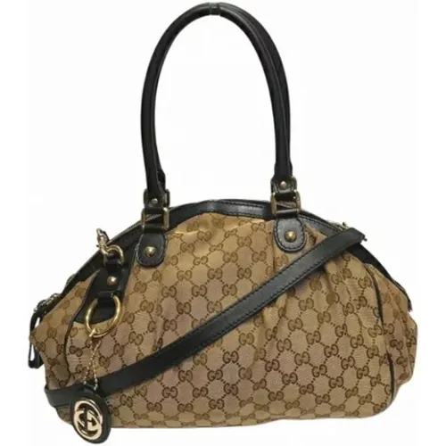 Pre-owned Shoulder Bags, female, , Size: ONE SIZE Pre-owned Canvas gucci-bags - Gucci Vintage - Modalova