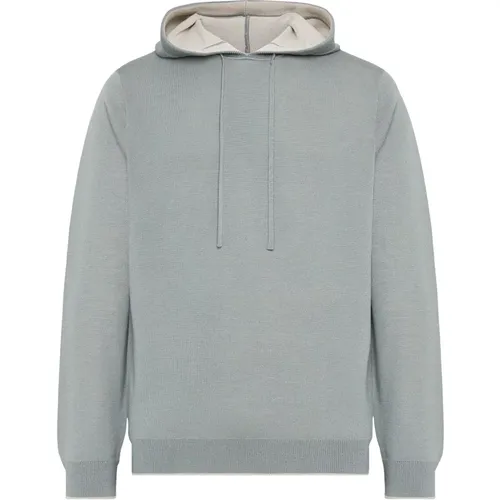 Hoodie aus einer Mischung aus Wolle, Nylon und Baumwolle - Boggi Milano - Modalova