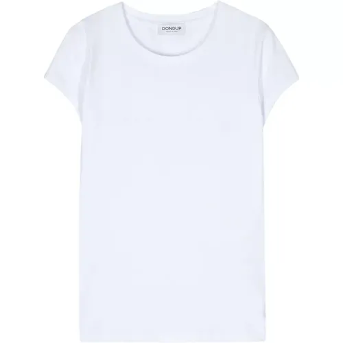 Einfaches Weißes T-Shirt , Damen, Größe: S - Dondup - Modalova