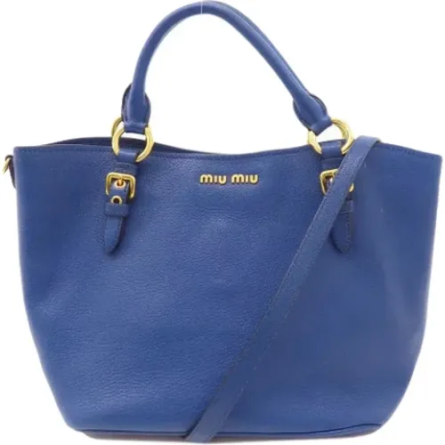 Pre-owned Leather handbags , female, Sizes: ONE SIZE - Miu Miu Pre-owned - Modalova