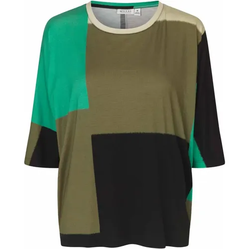 Green Spruce Top & T-Shirt , female, Sizes: M, 2XL, XL - Masai - Modalova