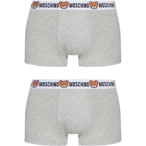 Bottoms, male, , Size: XS Boxers 2-pack - Moschino - Modalova