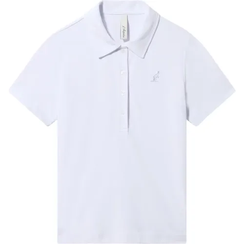 Weiße T-Shirts und Polos , Damen, Größe: L - Australian - Modalova