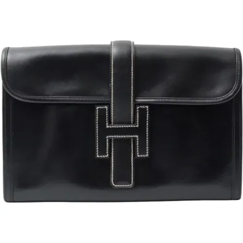 Pre-owned Clutches, male, , Size: ONE SIZE Pre-owned Leather clutches - Hermès Vintage - Modalova