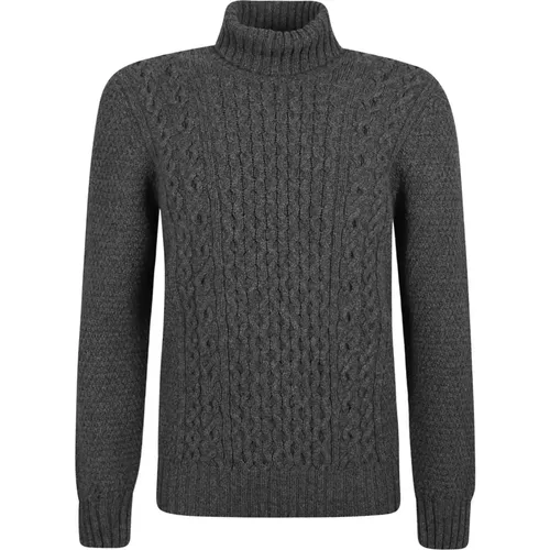 Turtlenecks, male, , Size: 2XL Anthracite Sweatshirt Aw24 - Drumohr - Modalova