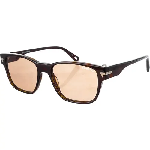 Stilvolle Sonnenbrille für Frauen mit Acetatrahmen und Metallapplikation - G-Star - Modalova