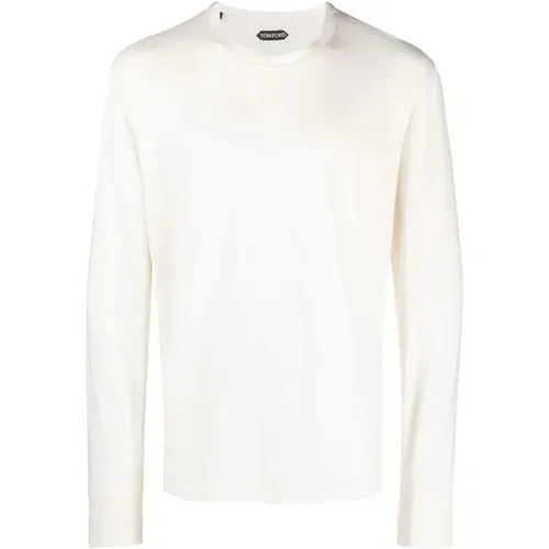 Rundhals-Sweatshirt, Lyocell/Baumwolle - Tom Ford - Modalova