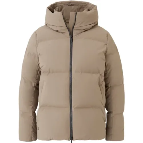 Luxury Down Jacket Dark Sand , female, Sizes: M, S - UBR - Modalova