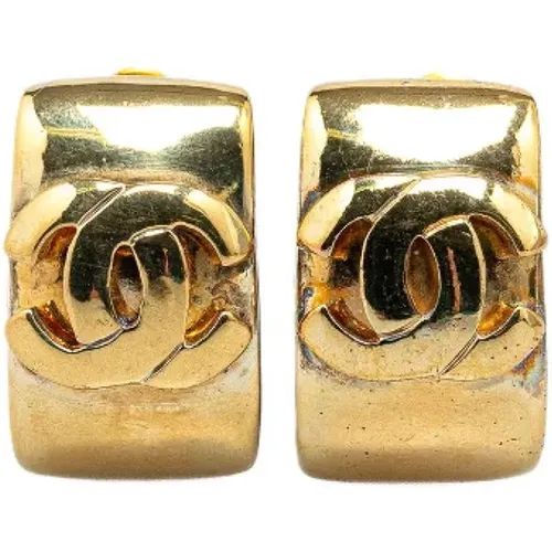 Pre-owned Jewellery, female, , Size: ONE SIZE Pre-owned Metal earrings - Chanel Vintage - Modalova