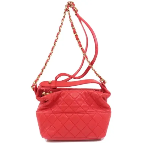 Leather Chanel Crossbody Bag , female, Sizes: ONE SIZE - Chanel Vintage - Modalova