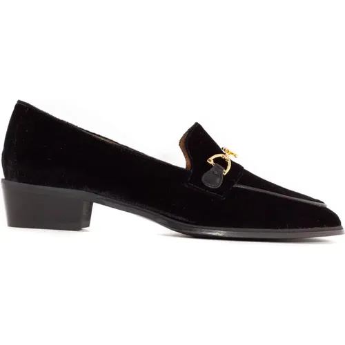 Velvet Axel Loafer Gold-tone , female, Sizes: 4 UK, 6 UK, 7 UK - Roberto Festa - Modalova