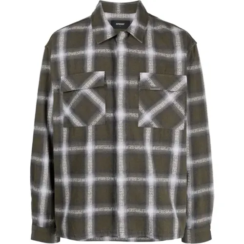 Flannel Plaid Shirt , male, Sizes: XL, L - Represent - Modalova