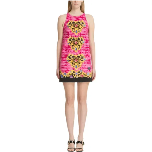 Abstract Logo Mini Dress Multicolour , female, Sizes: S, 2XS, XS - Versace Jeans Couture - Modalova