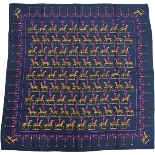 Pre-owned Scarves, female, , Size: ONE SIZE Pre-owned Silk scarves - Hermès Vintage - Modalova