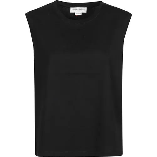 Stilvolles ärmelloses T-Shirt , Damen, Größe: L - Victoria Beckham - Modalova