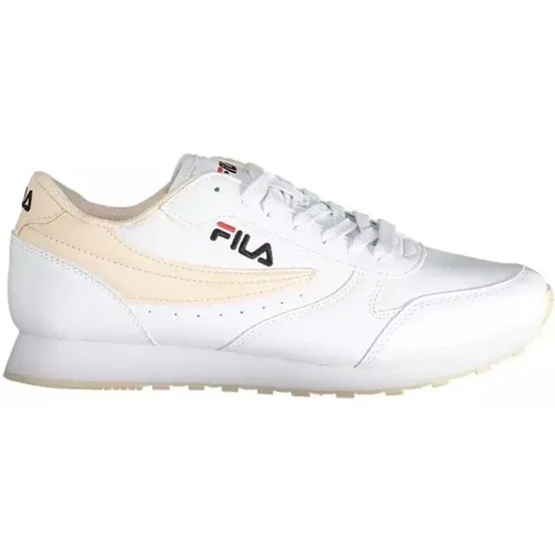 Weißer Sneaker mit Kontrastierender Sohle , Damen, Größe: 39 EU - Fila - Modalova