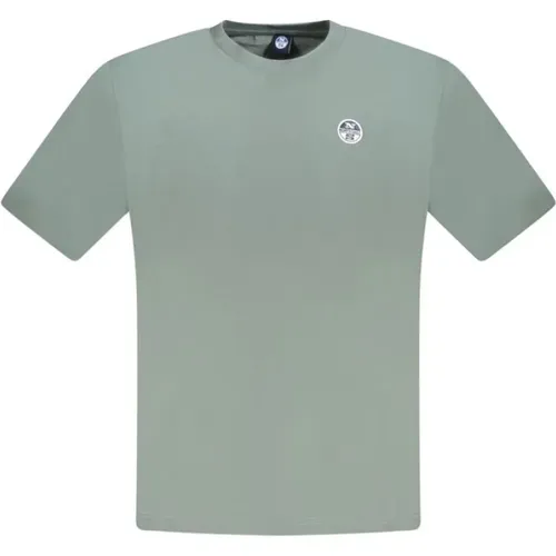 T-Shirts, male, , Size: M Cotton Men's T-Shirt - North Sails - Modalova