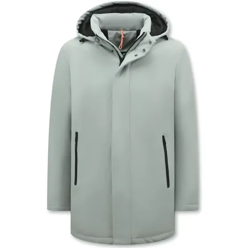 Waterproof winter jacket with hood - 8766 , male, Sizes: XL, S, L, 2XL, M - Enos - Modalova