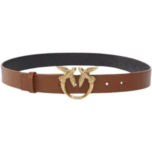 Belts, unisex, , Size: XS Reversible Leather Love Birds Belt - pinko - Modalova