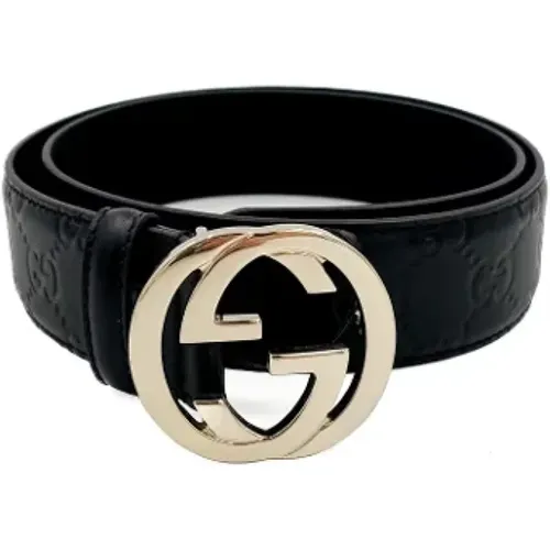 Pre-owned Belts, female, , Size: ONE SIZE Pre-owned Leather belts - Gucci Vintage - Modalova