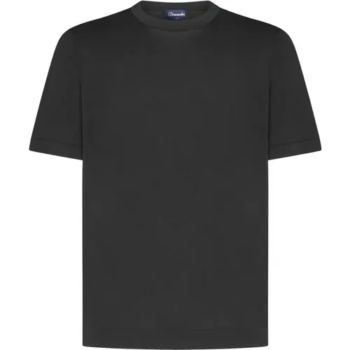 Crew Neck T-Shirt , male, Sizes: 2XL, 3XL - Drumohr - Modalova