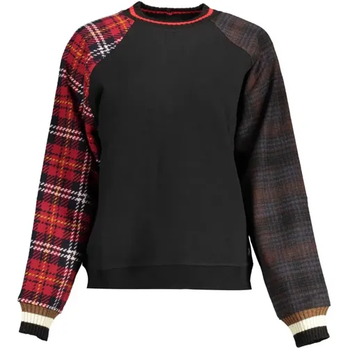 Schwarzer Logo Sweatshirt Rundhals Damen , Damen, Größe: XL - Desigual - Modalova