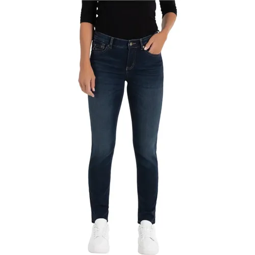 Stilvolle Slim-Fit Thermo Denim Jeans , Damen, Größe: L L32 - MAC - Modalova
