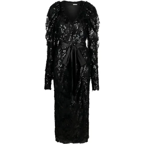 Sequins Wrap Dress , female, Sizes: XS, S, L, M - Rotate Birger Christensen - Modalova