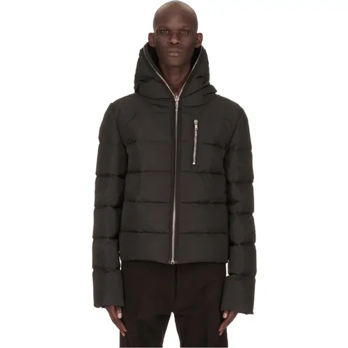 Schwarze versiegelte Jacke - Rick Owens - Modalova