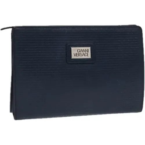 Pre-owned Clutches, female, , Size: ONE SIZE Pre-owned Leather clutches - Versace Pre-owned - Modalova