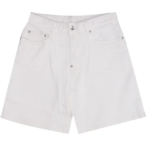 Kinder Weiße Baumwoll-Bermuda-Shorts - Dsquared2 - Modalova