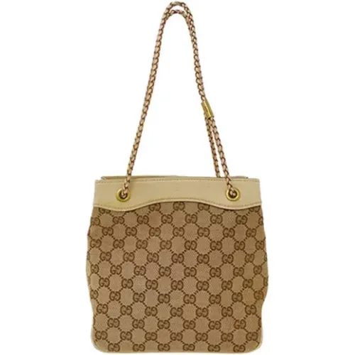 Pre-owned Tote Bags, female, , Size: ONE SIZE Pre-owned Canvas gucci-bags - Gucci Vintage - Modalova