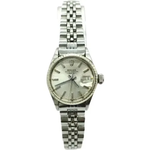 Pre-owned Stainless Steel watches , female, Sizes: ONE SIZE - Rolex Vintage - Modalova